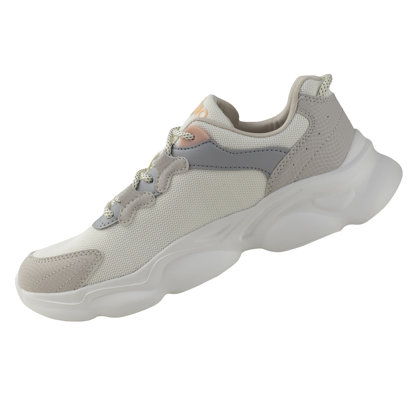 Tenis Urbano Sneaker Capa De Ozono Mujer Moda 603201 Beige