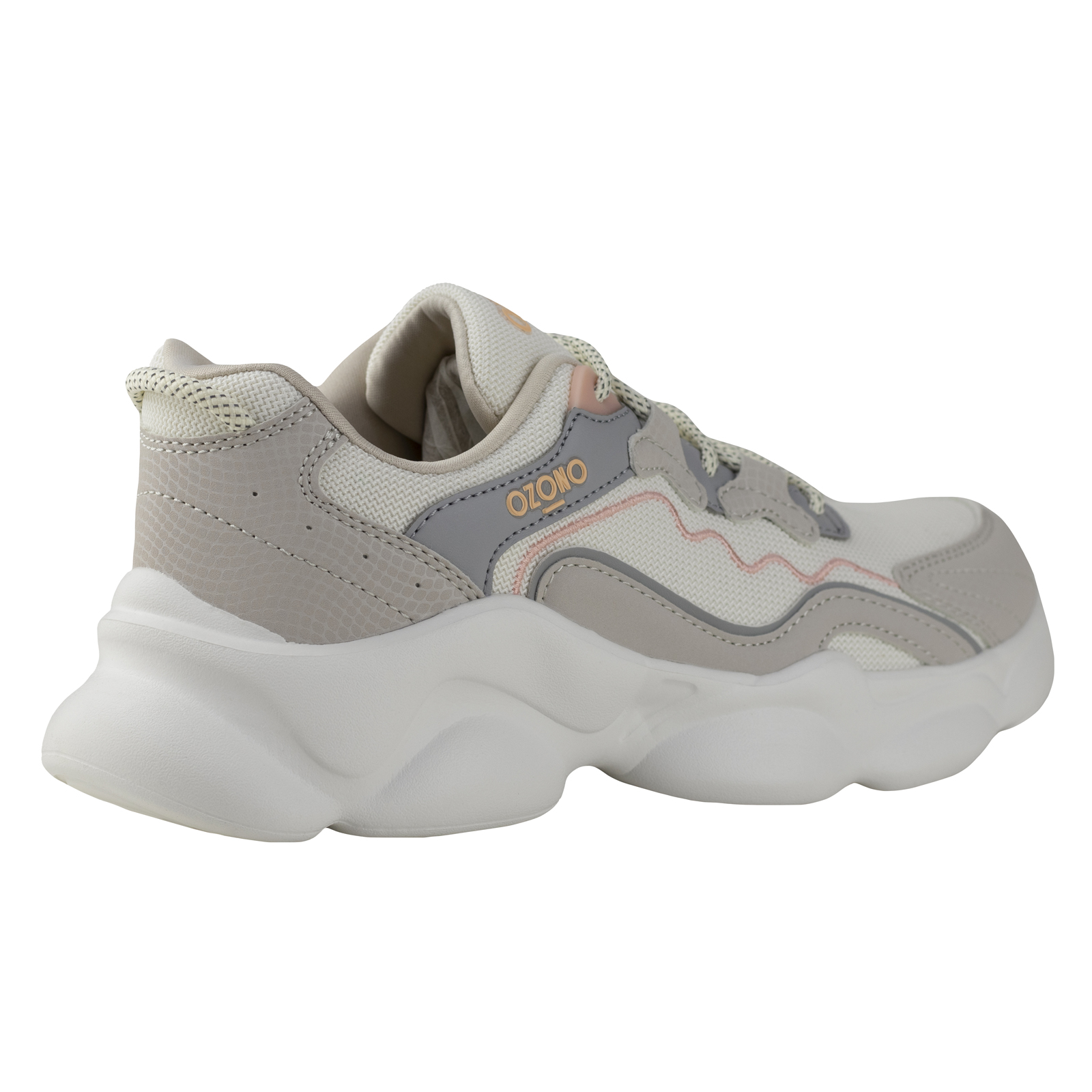 Tenis Urbano Sneaker Capa De Ozono Mujer Moda 603201 Beige