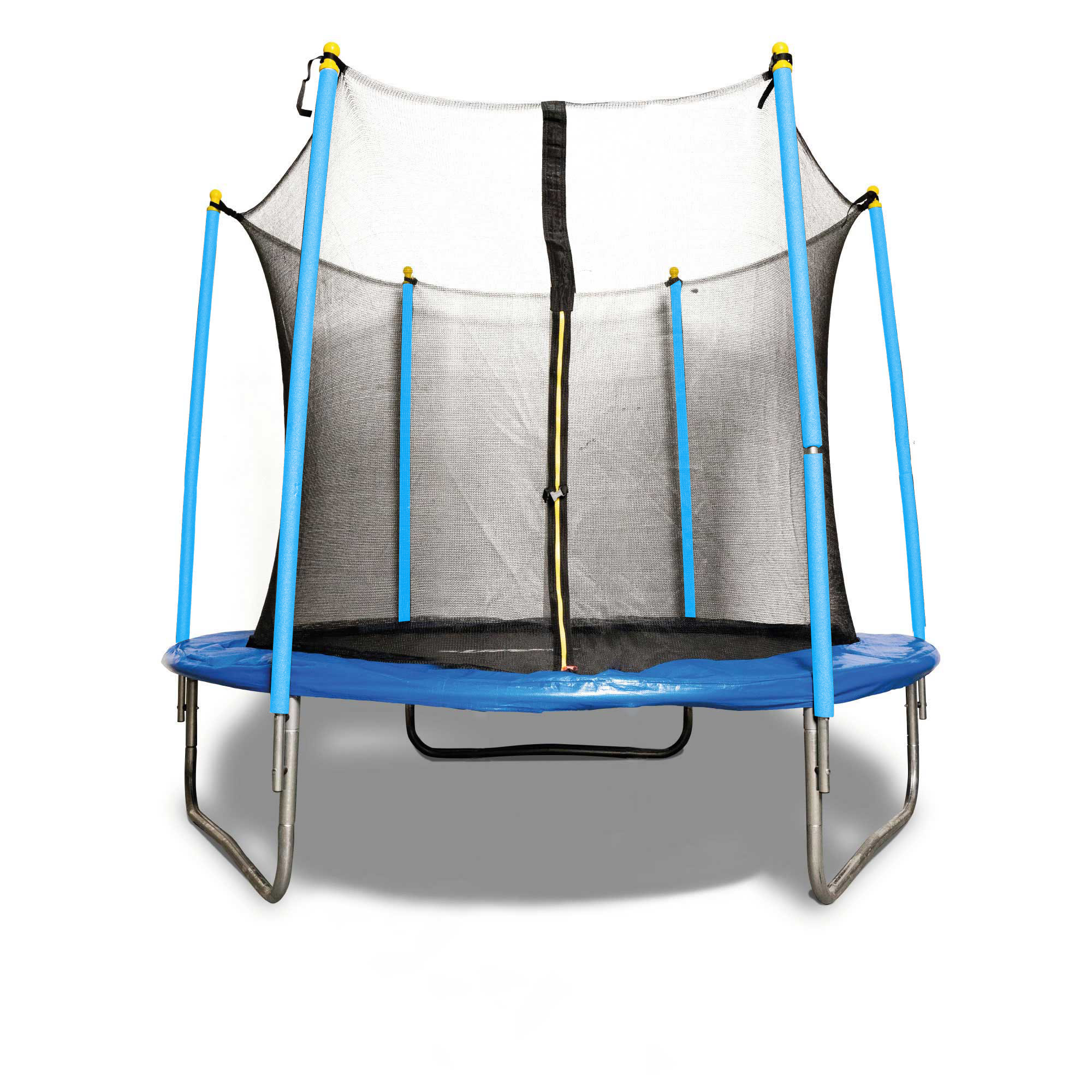 Trampolin 8 Pies Diametro 2.44m Resorte Reforzado Uso Rudo Azul G