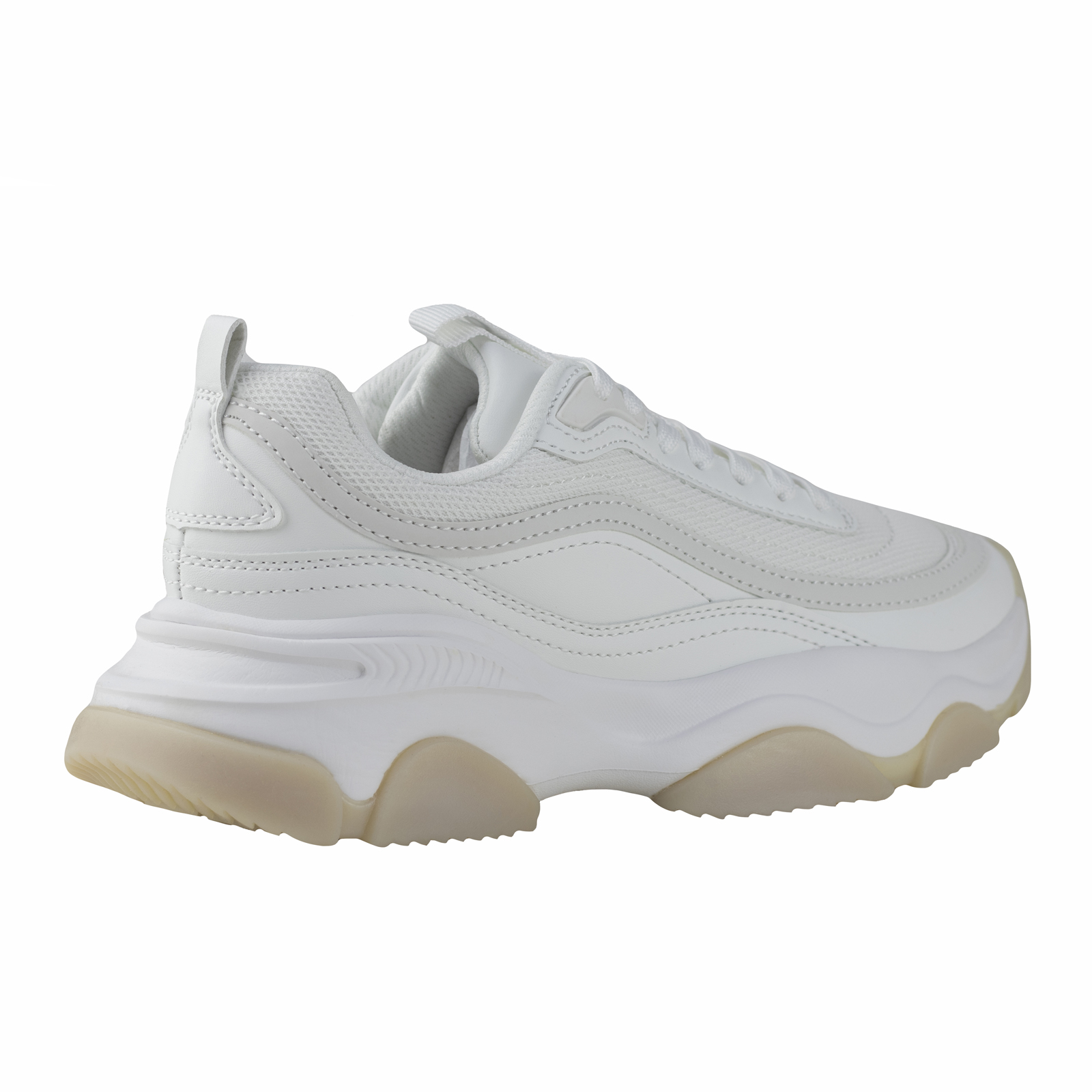Tenis Blanco Urbanos Suela Gruesa Capa De Ozono Mujer 604102