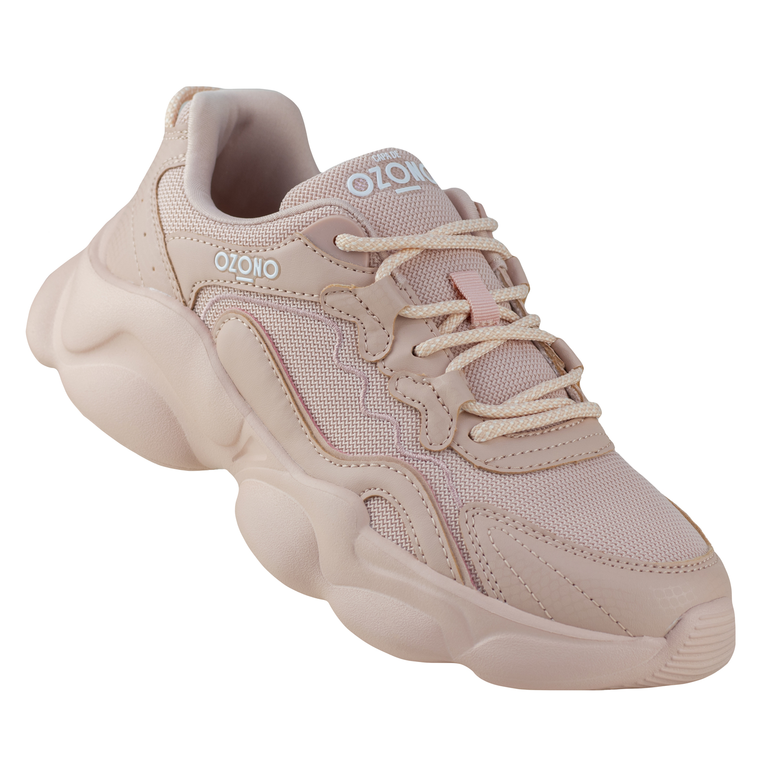 Tenis Capa De Ozono Dama Rosa Urbano Con Suela Grues 603201