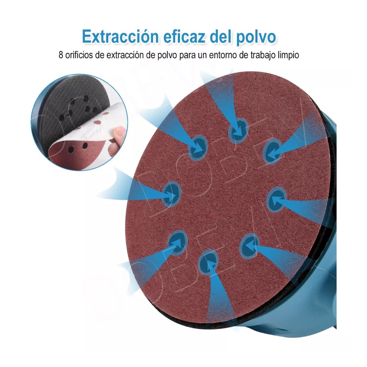 Lijadora Roto Orbital 6 Variaciones De Velocidad 300w 10lija