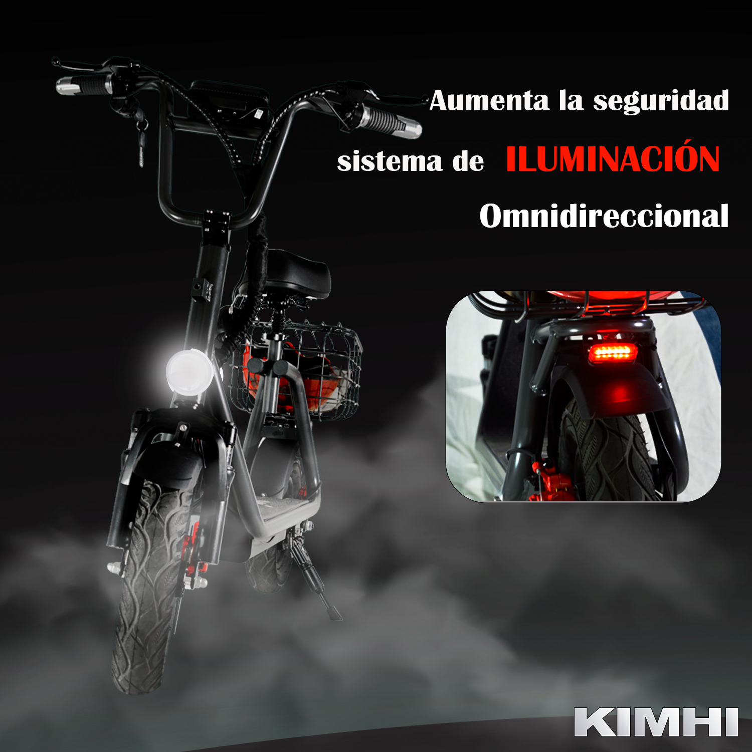 Moto Bicicleta eléctrica motor 45km/hr Potencia 500w Con Batería Recargable