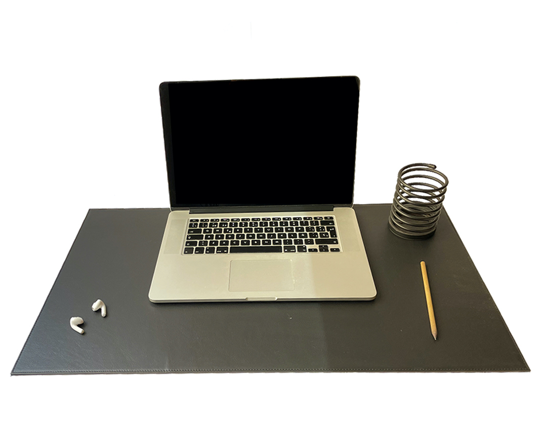 Tapete Para Escritorio Laptop De Cuero Natural negro (marca Daju)
