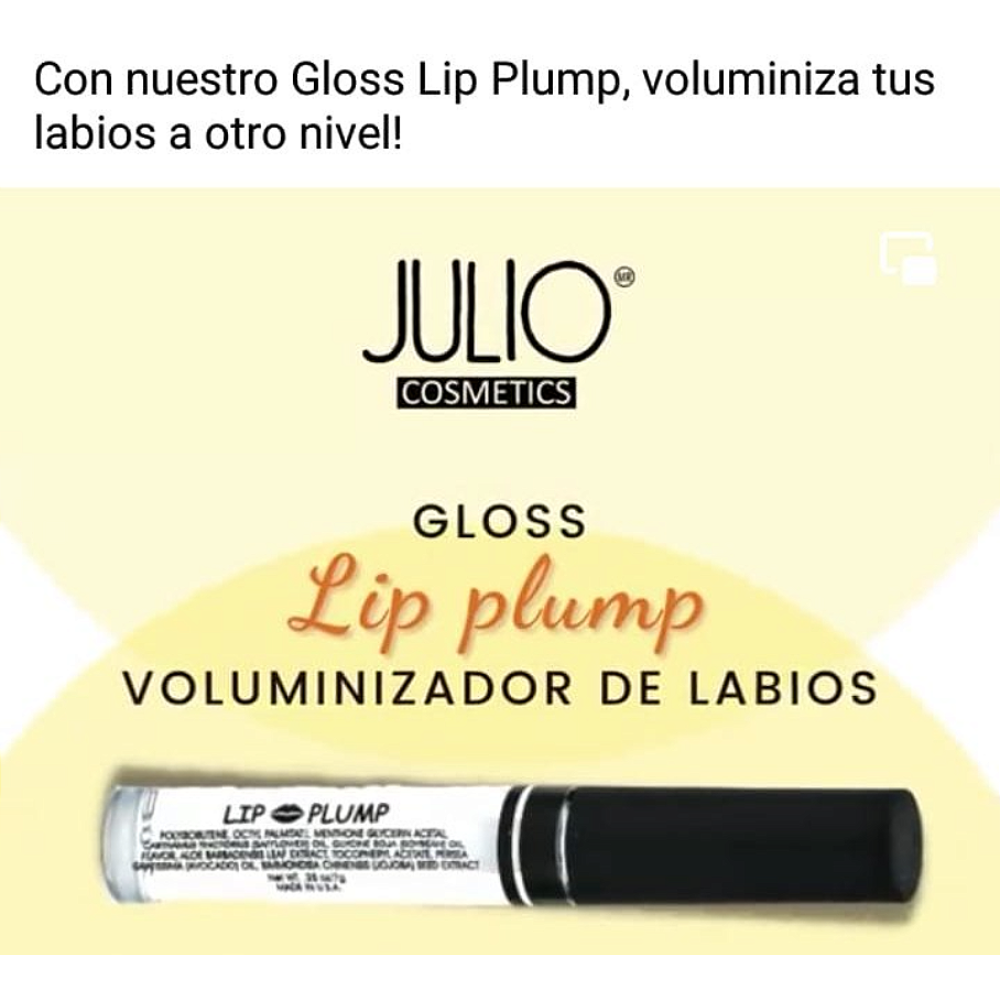 Julio Cosmetics Lip Plump Brillo Engrosador Labios Gloss
