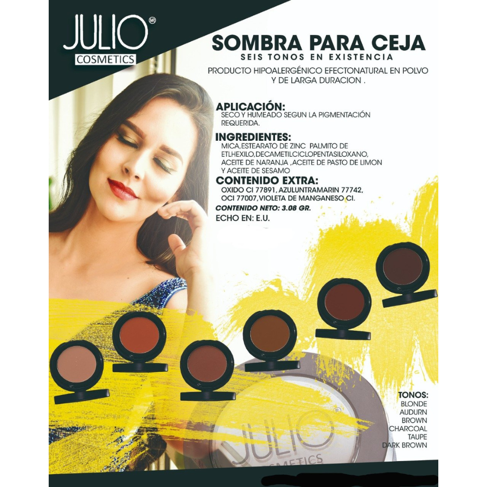 Sombra En Polvo De Ceja Estuche Individual Dark Brown/café Oscuro