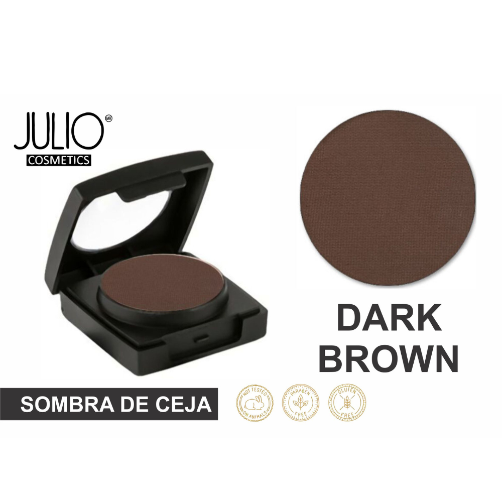 Sombra En Polvo De Ceja Estuche Individual Dark Brown/café Oscuro