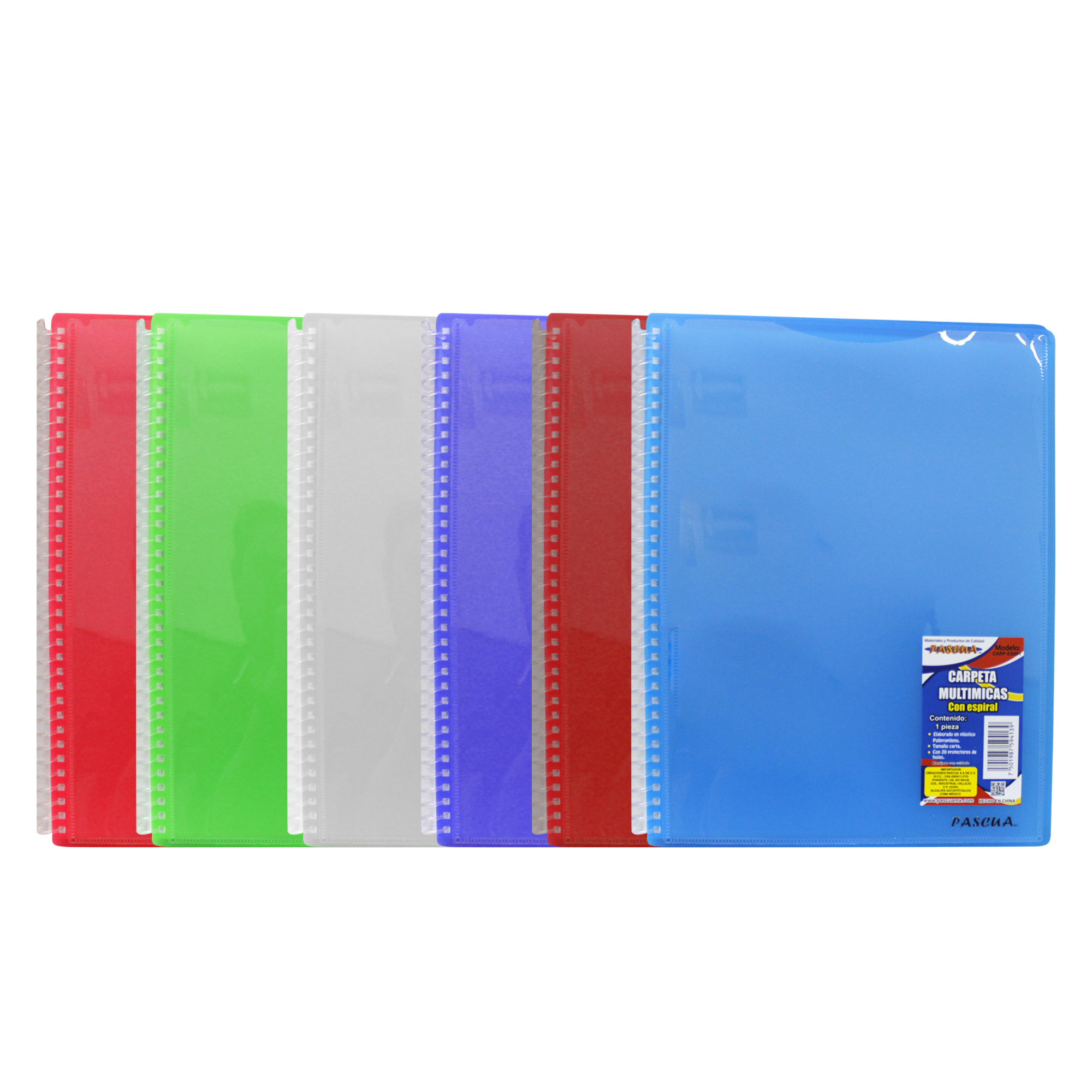 Carpeta multimicas con espiral tamaño carta,organizador de documentos legales, perfecto para oficina, hogar y escuela color surtido