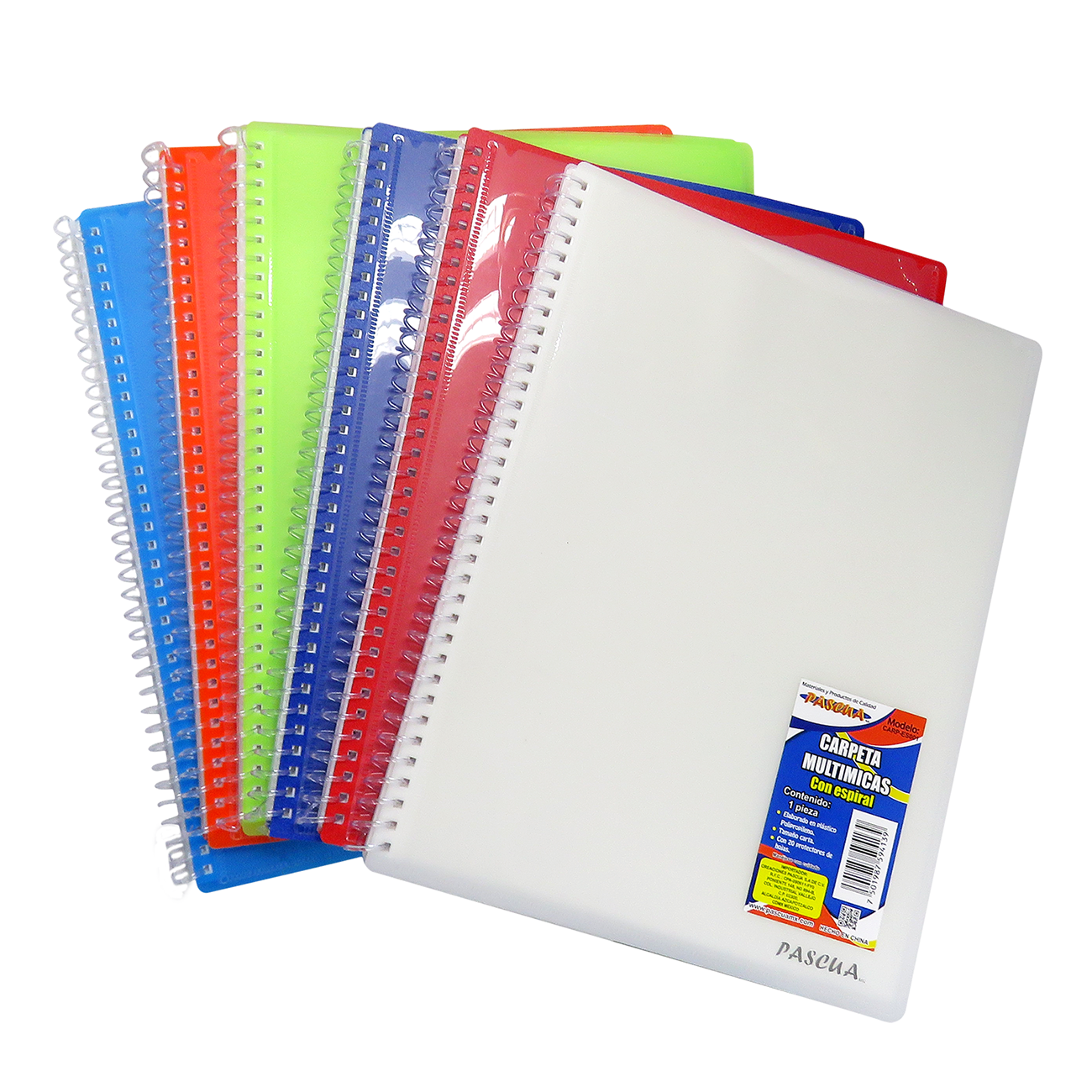 Carpeta multimicas con espiral tamaño carta,organizador de documentos legales, perfecto para oficina, hogar y escuela color surtido