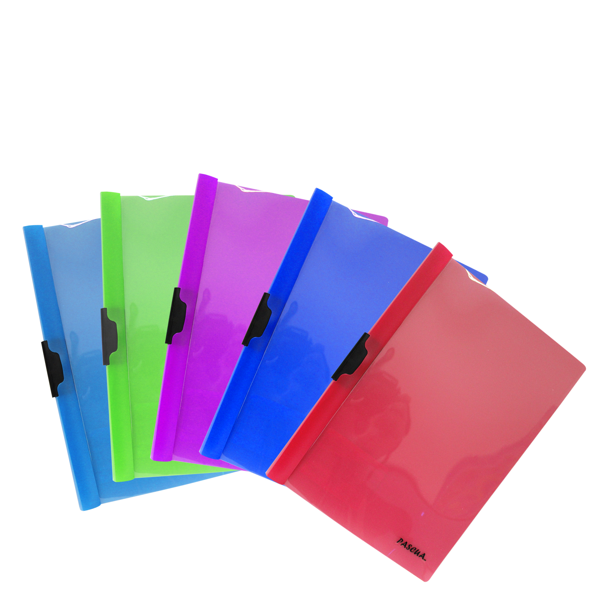 Folder con clip con 5 unidades, carpetas de presentación, Portadocumentos para oficina, escolar, papeleria, proyecto y catalogo color surtido