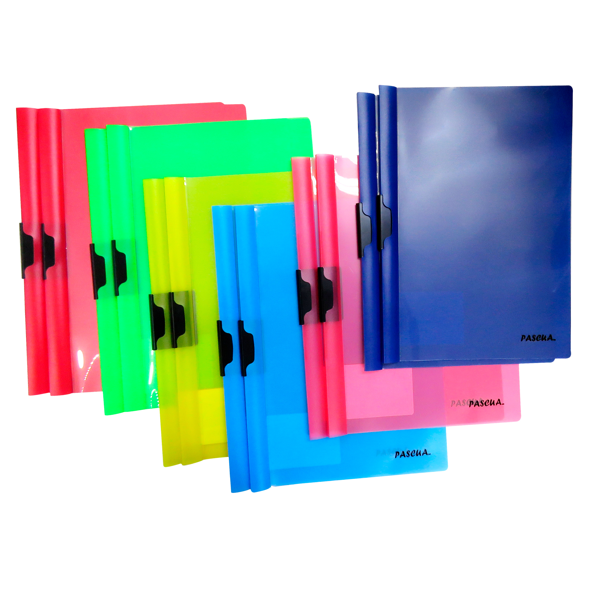 Folder con clip con 5 unidades, carpetas de presentación, Portadocumentos para oficina, escolar, papeleria, proyecto y catalogo color surtido