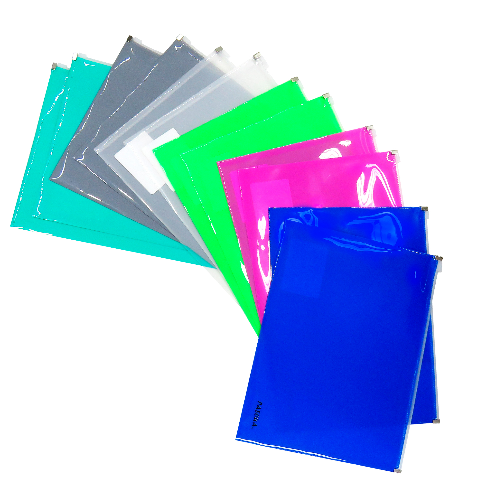 Sobre De Plastico Con Cierre Hermético 10 pzas tamaño Carta y A4 para oficina, escuela para Documentos, para Reuniones, Presentaciones, Contratos, Informes y efectivo nomina