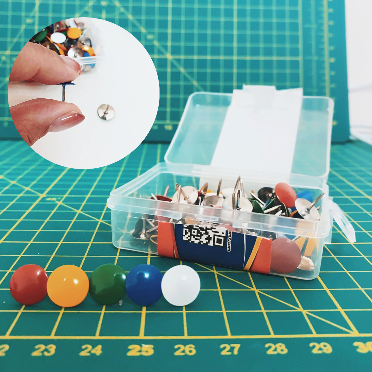 100 Piezas Chinchetas de Cabeza Redonda Tachuelas de Metal Creativas, alfileres para mapas de Pared, Fotos, boletines y tableros de Corcho Oficina