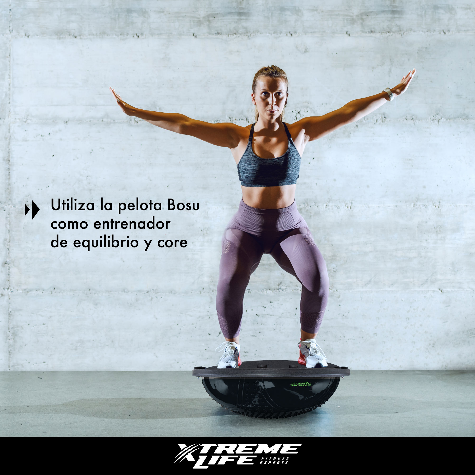 Bosu Ball 70cm Pelota De Equilibrio Ligas De Resistencia Negro GD