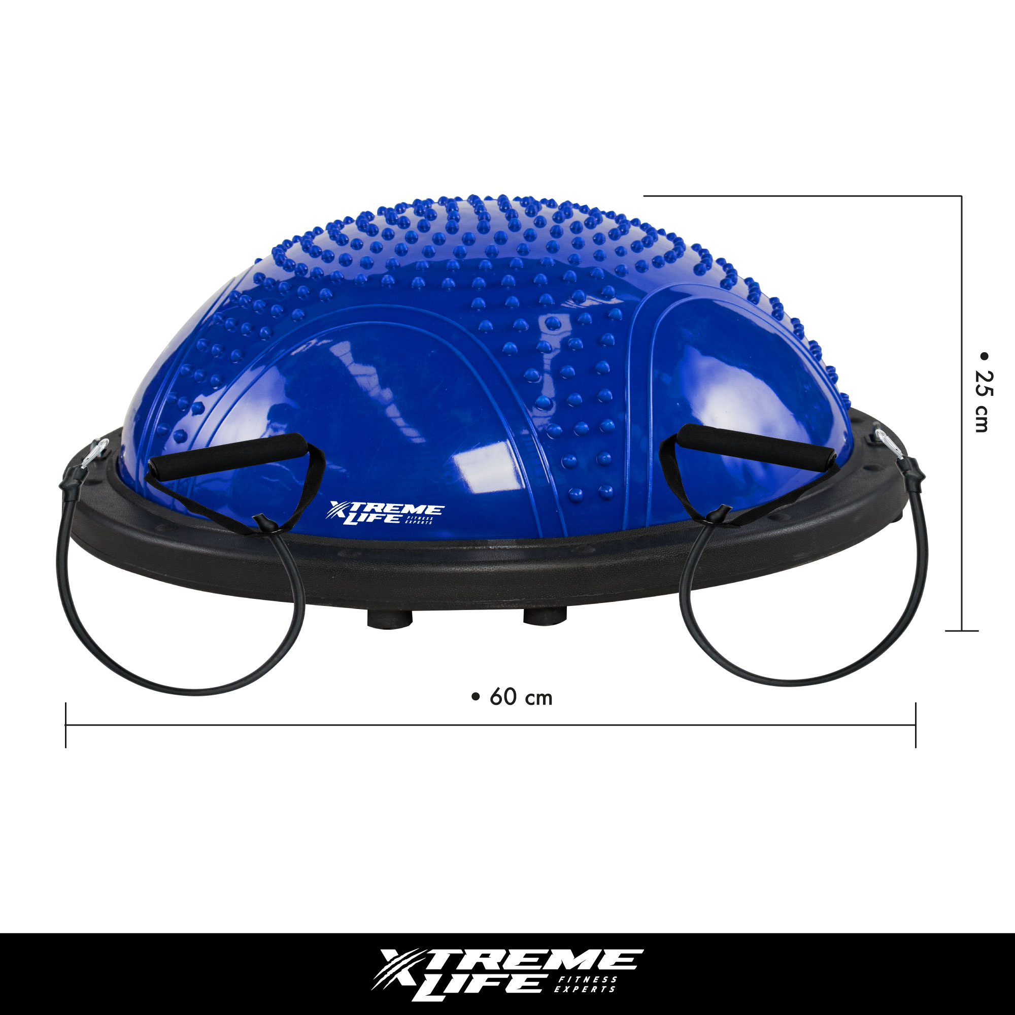 Bosu Ball 70cm Pelota De Equilibrio Ligas De Resistencia Azul GD