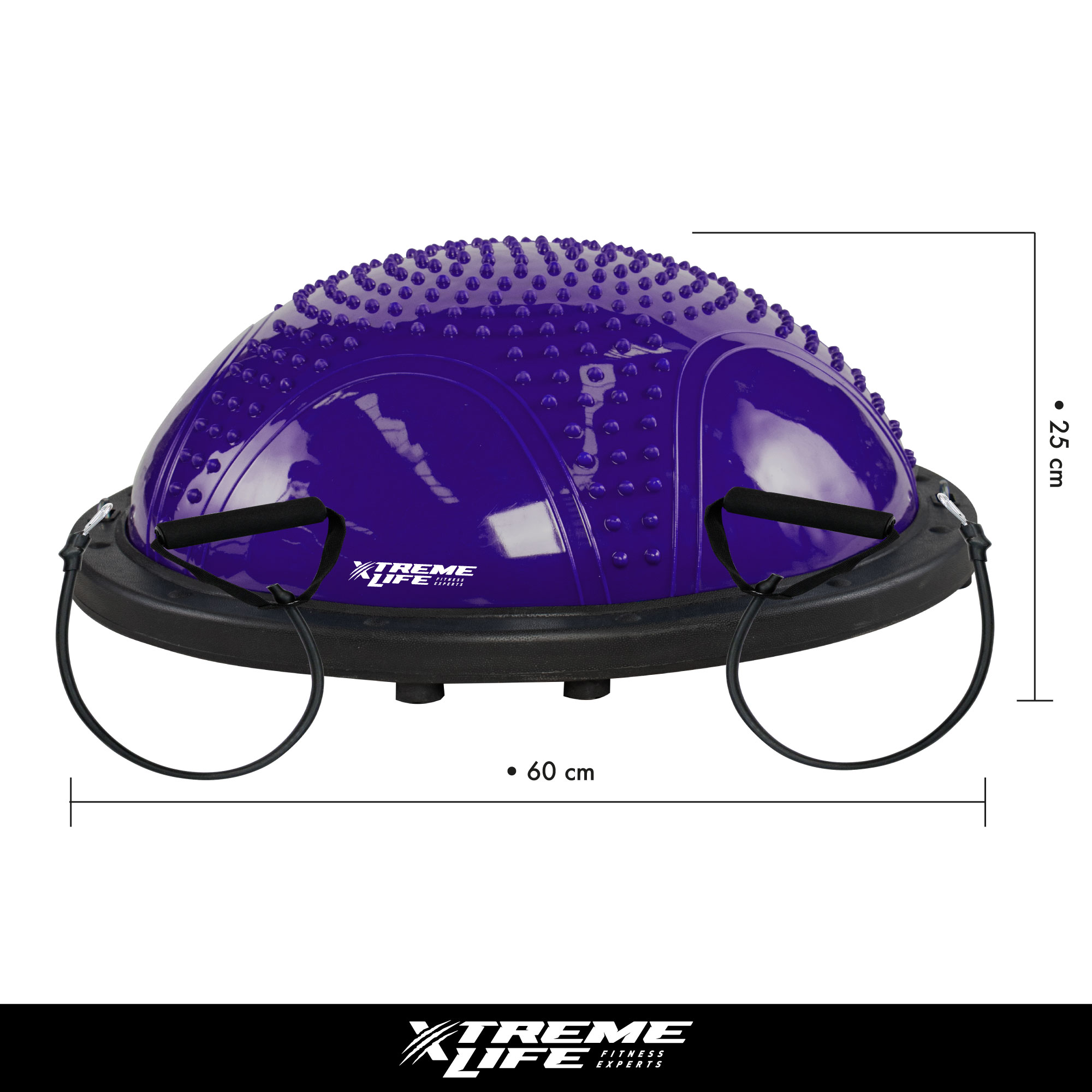 Bosu Ball 70cm Pelota De Equilibrio Ligas De Resistencia Violeta oscuro GD