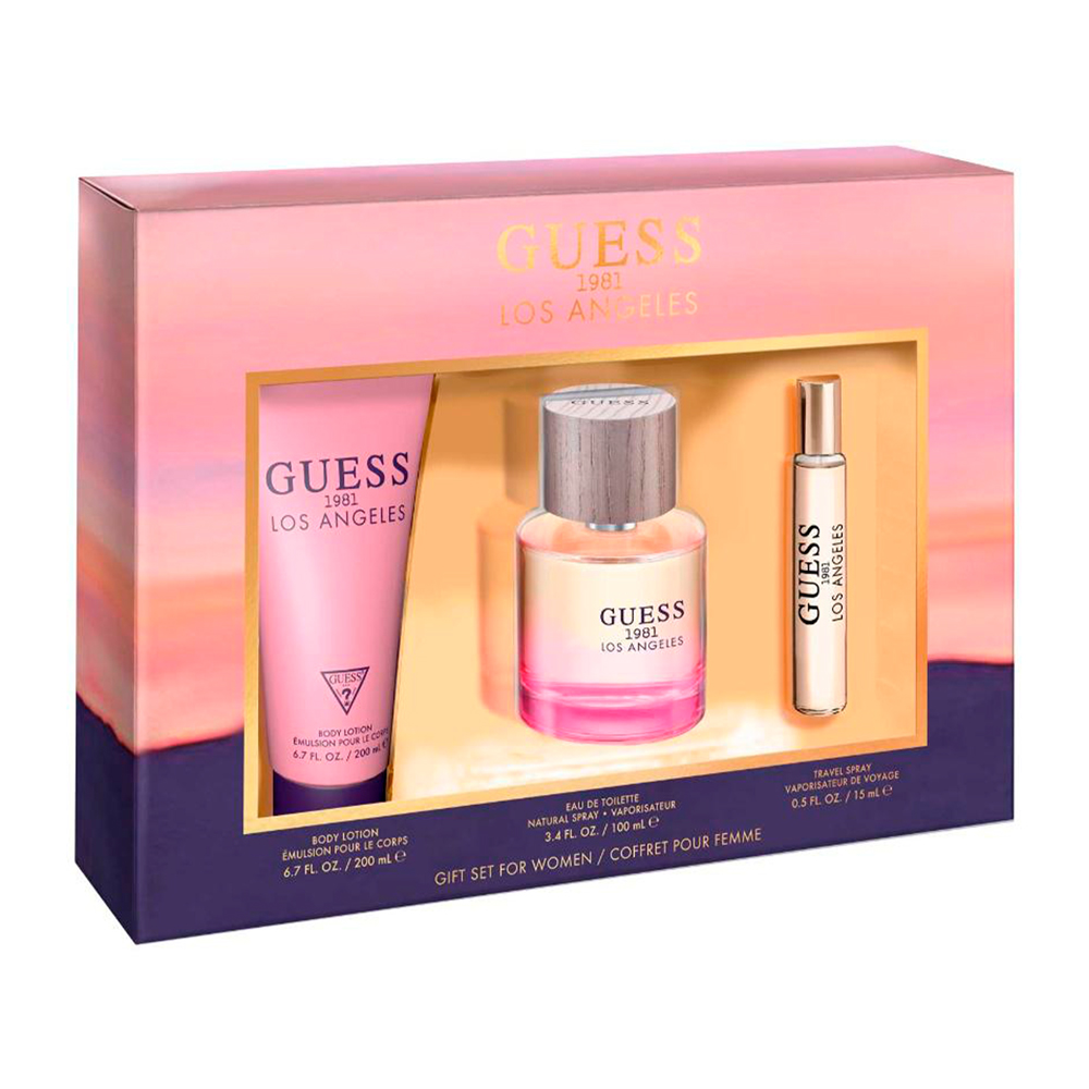 Guess 1981 Los Angeles ESTUCHE 3 pzs Dama