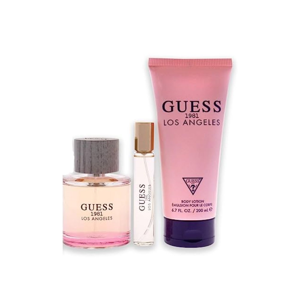 Guess 1981 Los Angeles ESTUCHE 3 pzs Dama