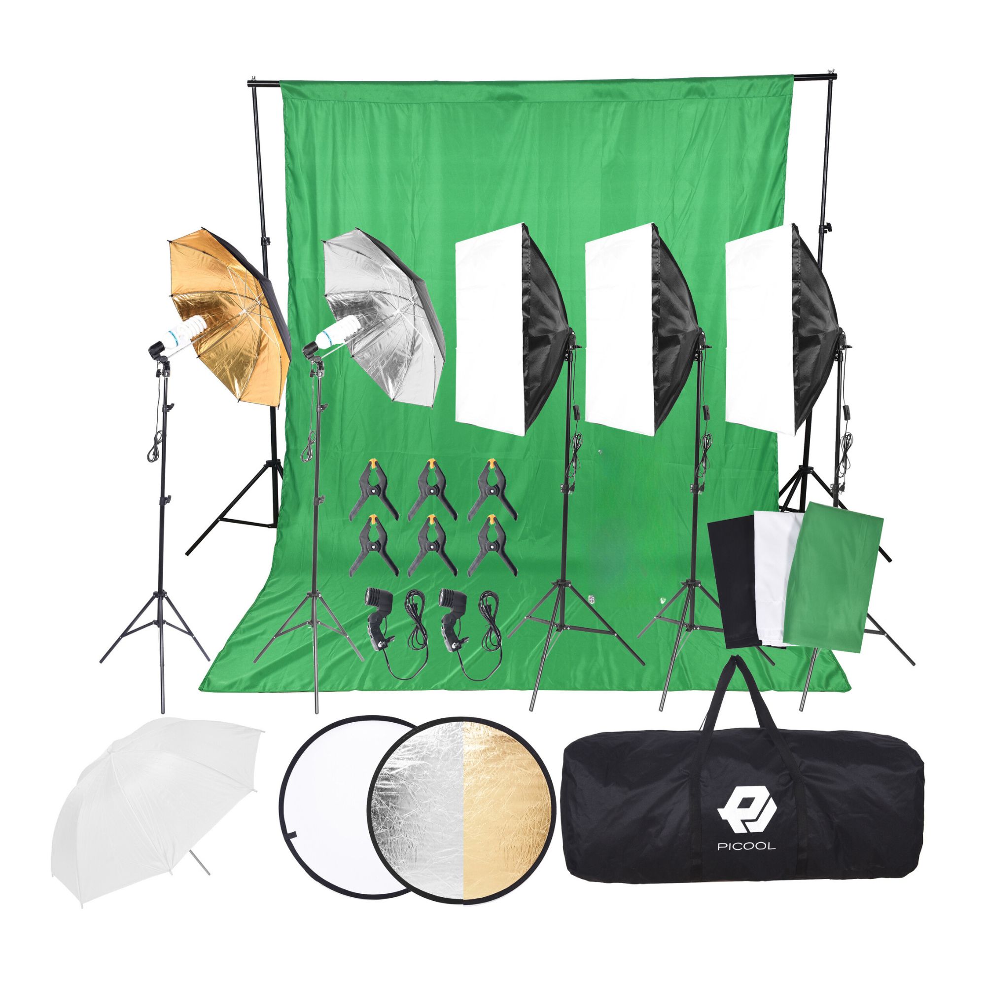 Kit De Iluminación Estudio Fotográfico Profesional Ciclorama
