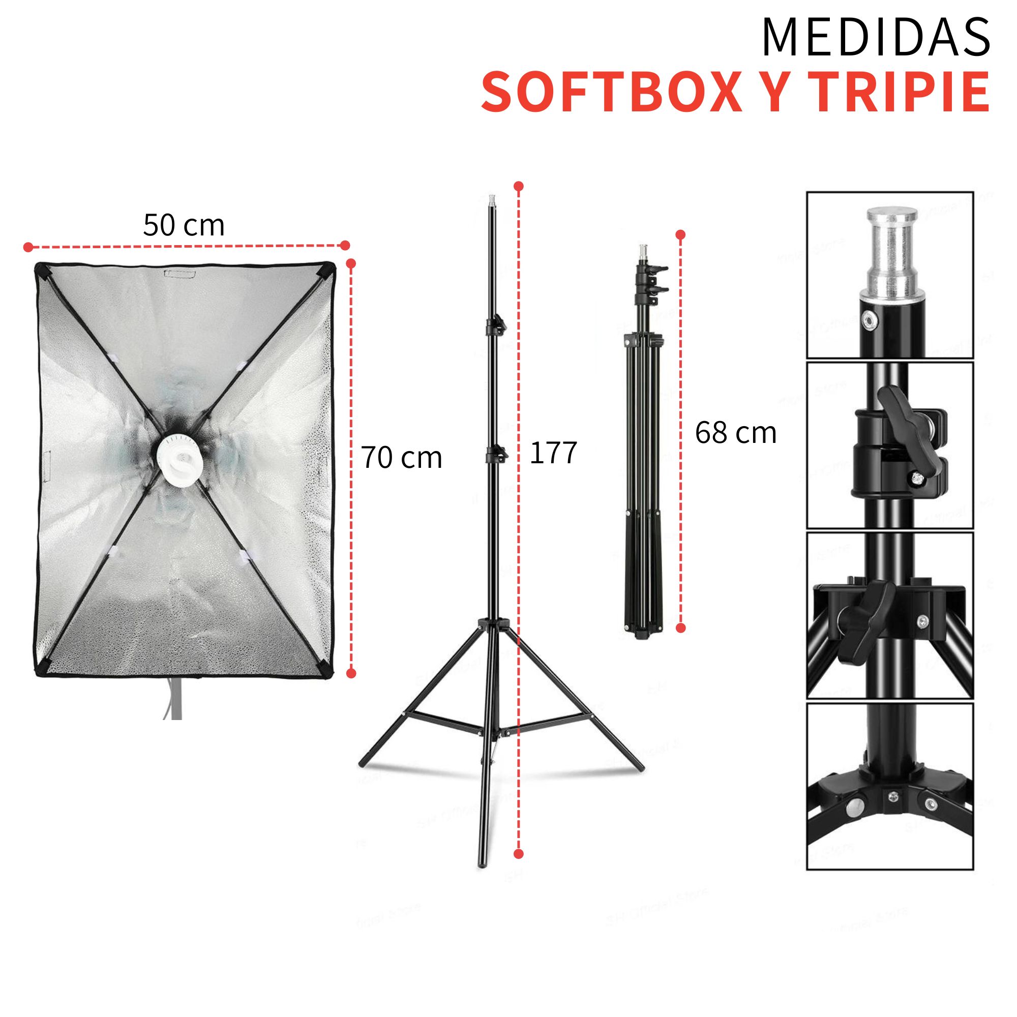 Kit De Iluminación Estudio Fotográfico Profesional Ciclorama