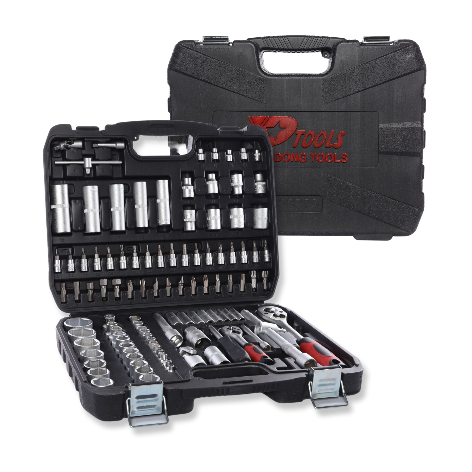 Autocle Juego Herramientas Mecánicas Dados Llave Vaso 108pzs