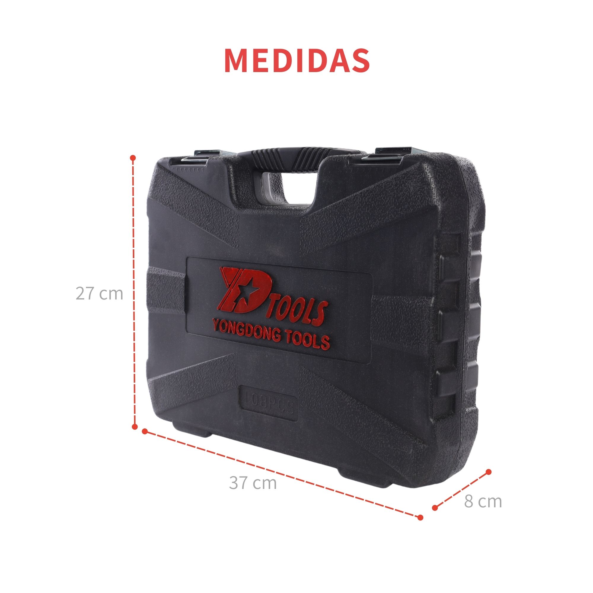 Autocle Juego Herramientas Mecánicas Dados Llave Vaso 108pzs