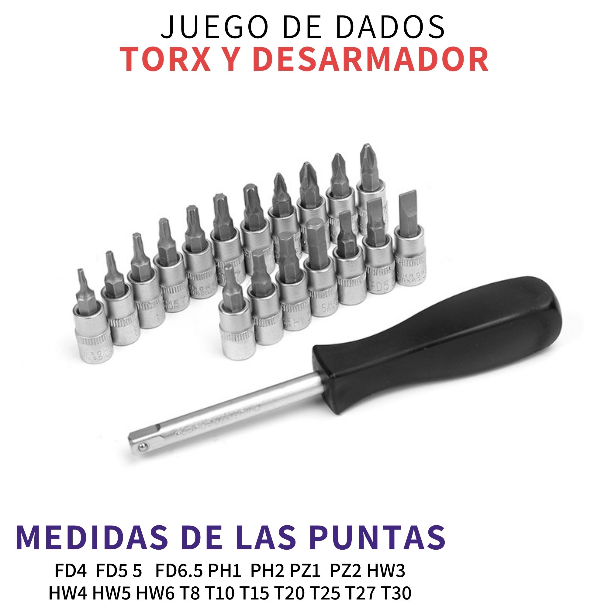 Autocle Juego Herramientas Mecánicas Dados Llave Vaso 108pzs