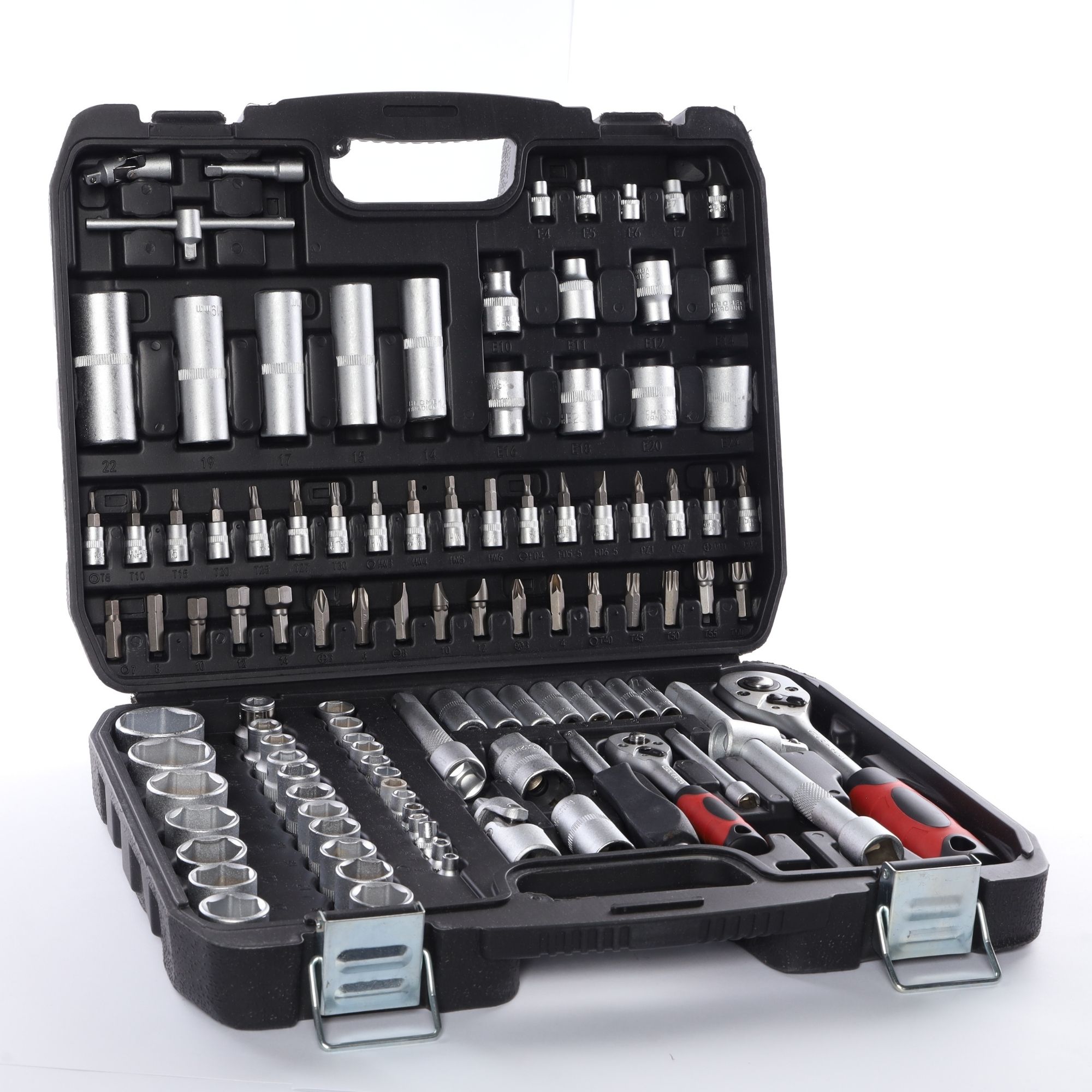 Autocle Juego Herramientas Mecánicas Dados Llave Vaso 108pzs