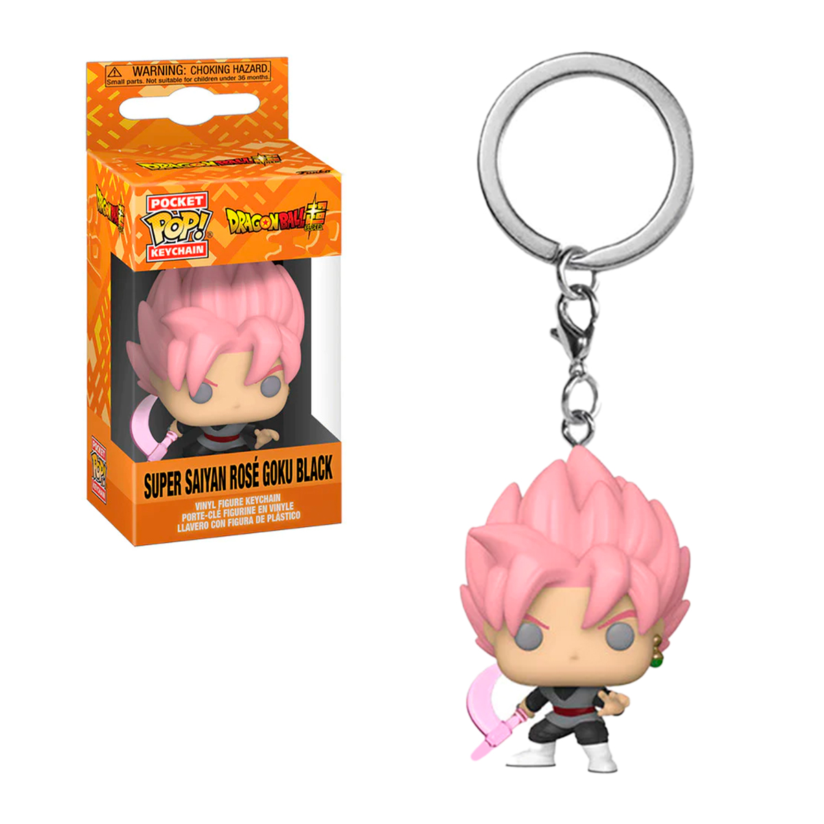 Funko Pop Llavero Goku Black Super Saiyan Rose Con Guadaña Dragon Ball Super