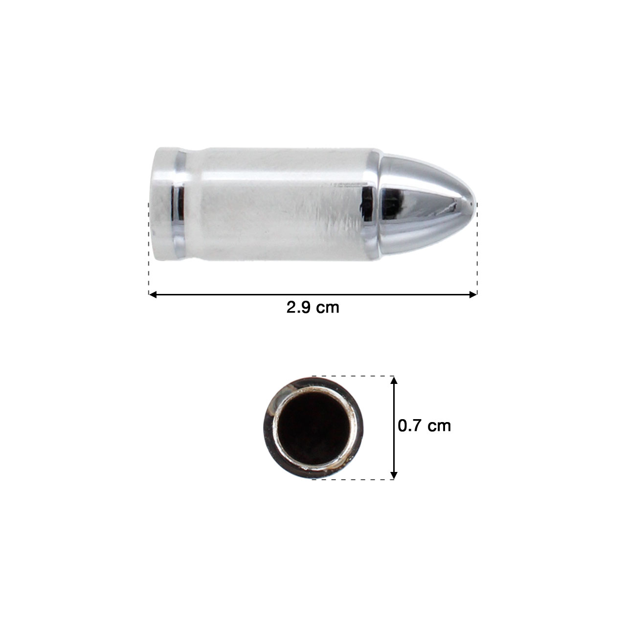 Juego 4 Tapones Cubre Pivote Valvula Metalicos Bala Chica