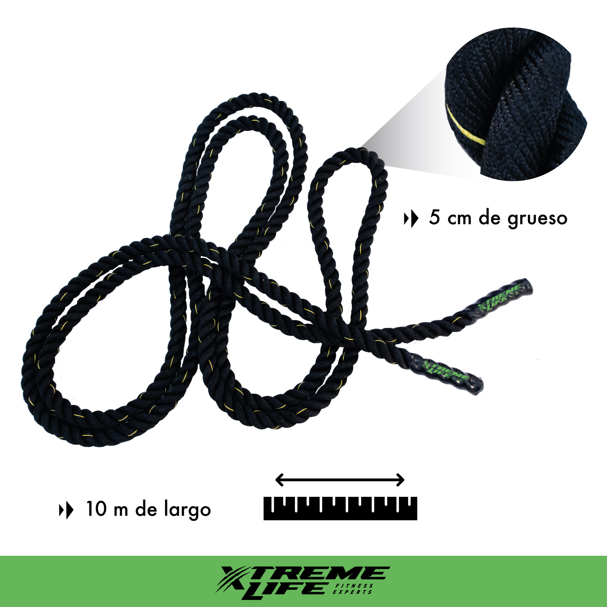Cuerda Crossfit Battle Rope Cuerda Batalla 5cm x 10 metros 