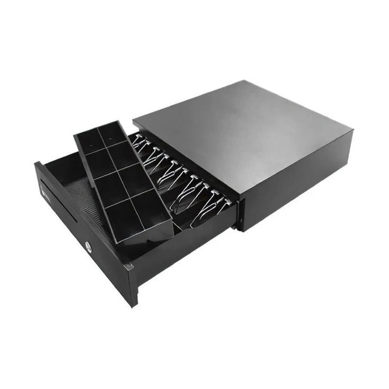 Cajon De Dinero Nextep 5 Billetes 8 Monedas NE-515 Negro Metal RJ11