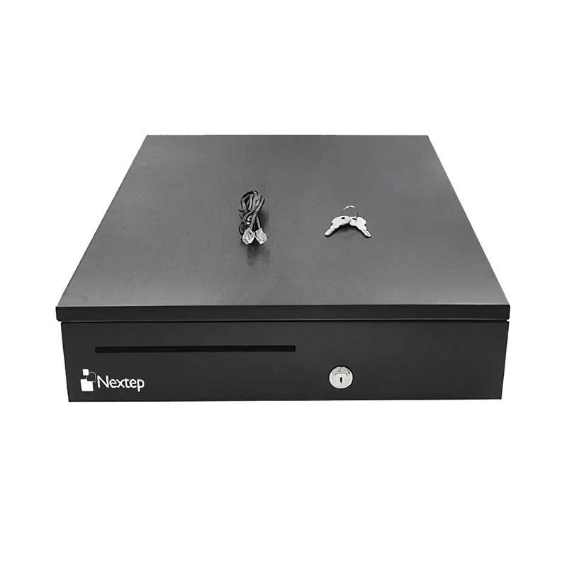 Cajon De Dinero Nextep 5 Billetes 8 Monedas NE-515 Negro Metal RJ11