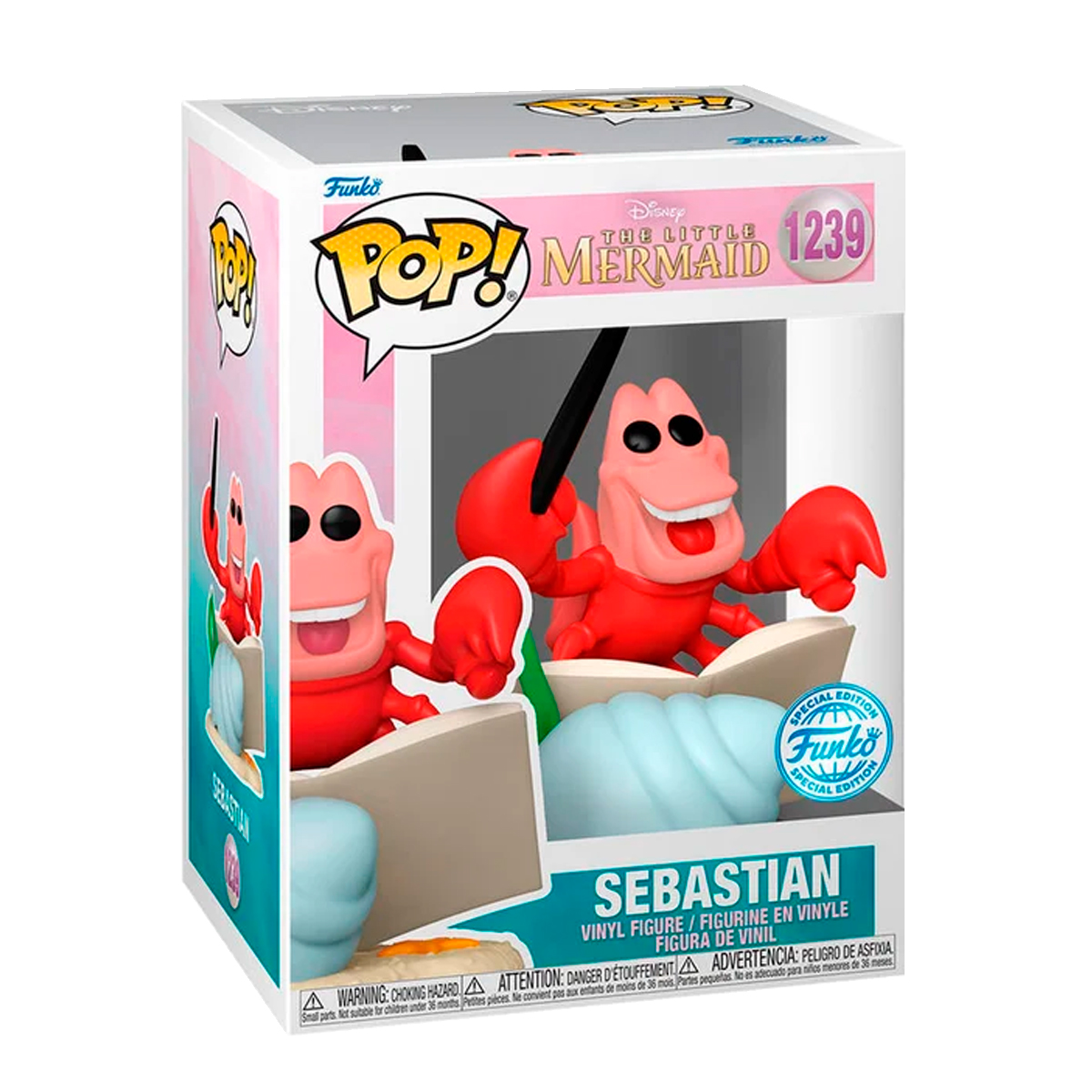 Funko Pop Sebastian #1239 Exclusivo La Sirenita Disney Figura Original