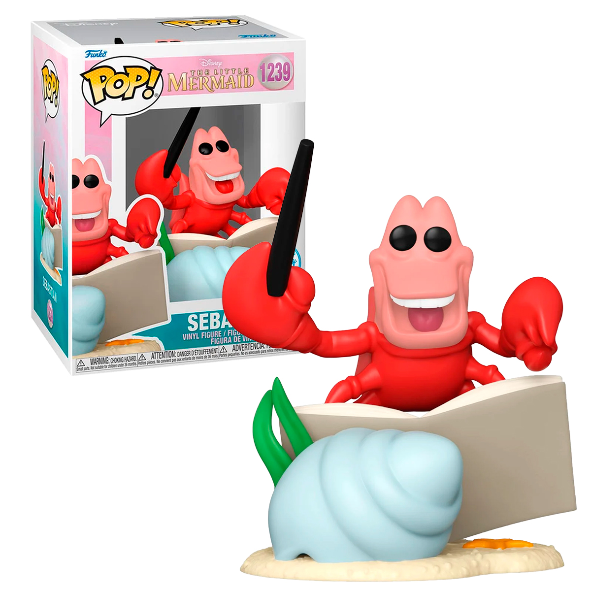 Funko Pop Sebastian #1239 Exclusivo La Sirenita Disney Figura Original