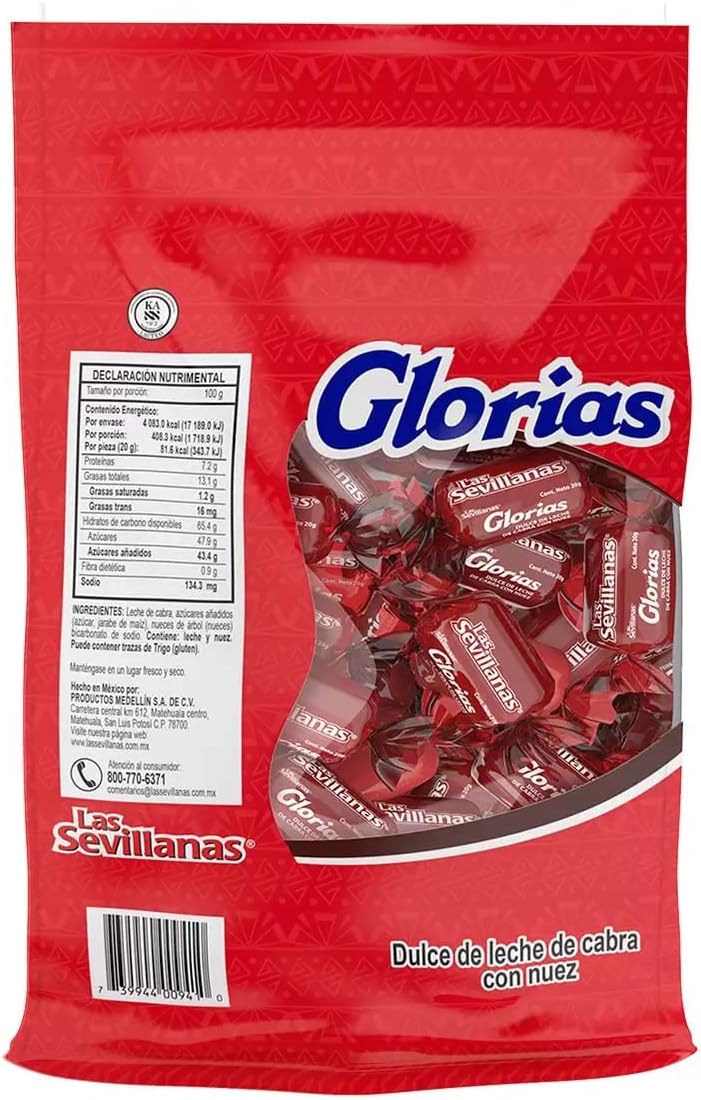 Sevillanas - Glorias Con Nuez Las Sevillanas Bolsa Resellable 50 pzas 