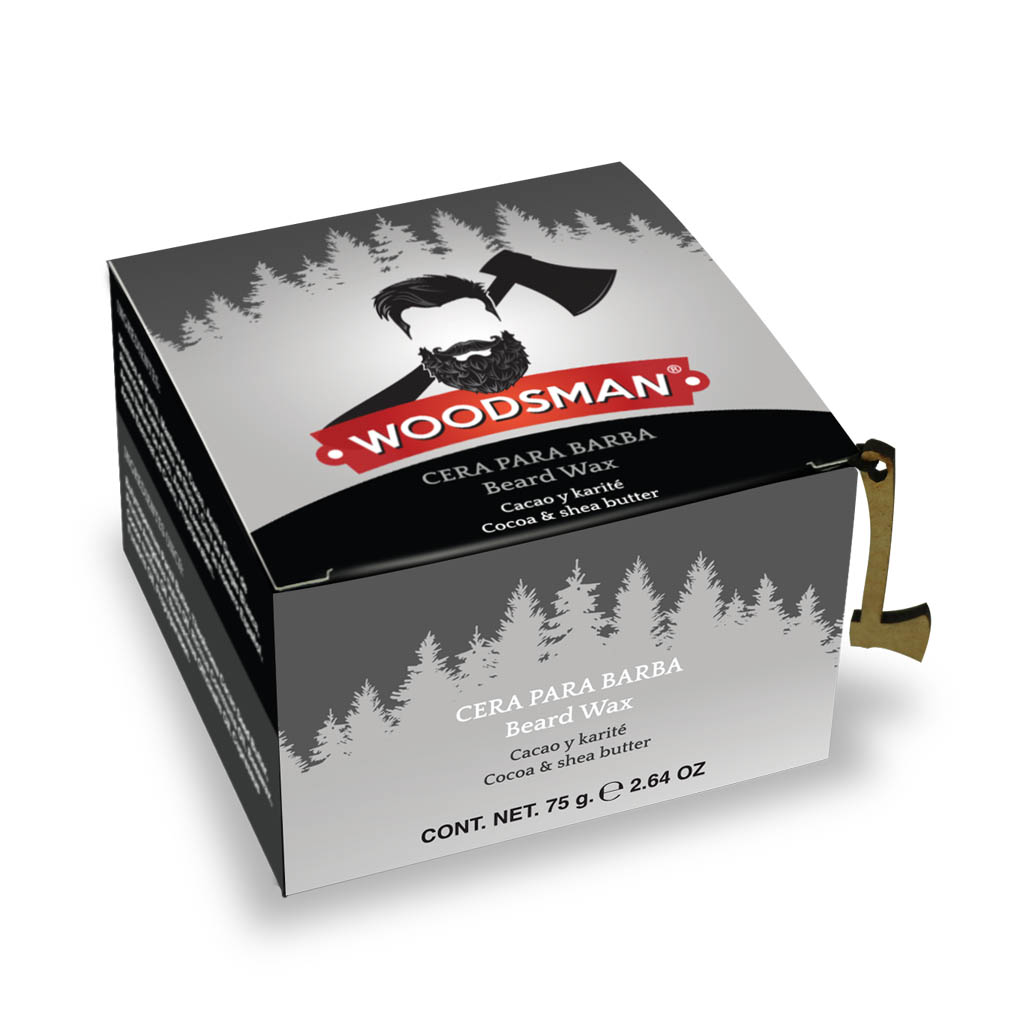 Woodsman Cera Para El Cuidado De Barba Y Bigote, Manteca de Cacao y Karité 75 g