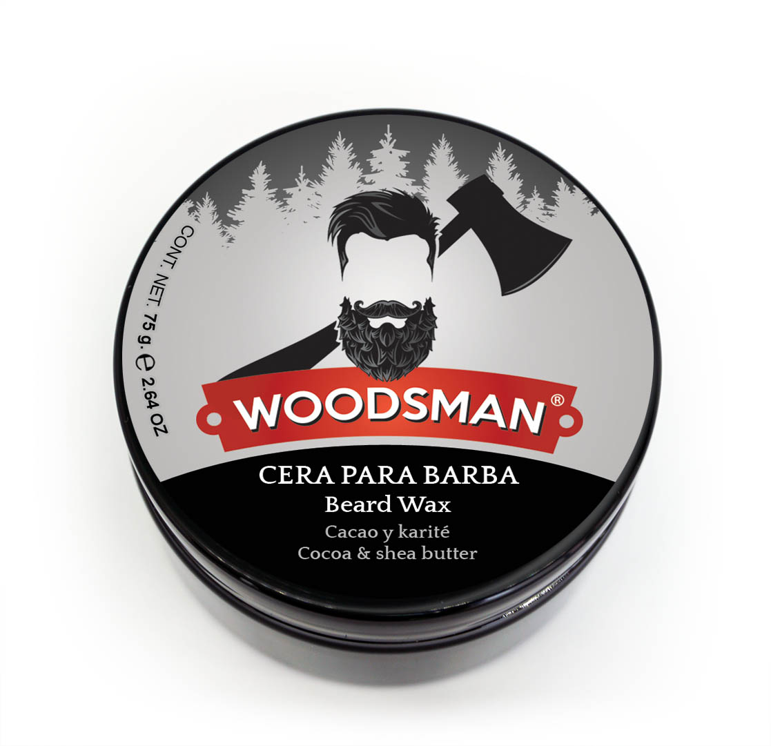 Woodsman Cera Para El Cuidado De Barba Y Bigote, Manteca de Cacao y Karité 75 g