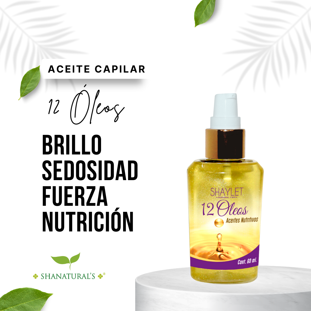 Aceite 12 Óleos 60 ml Shaylet