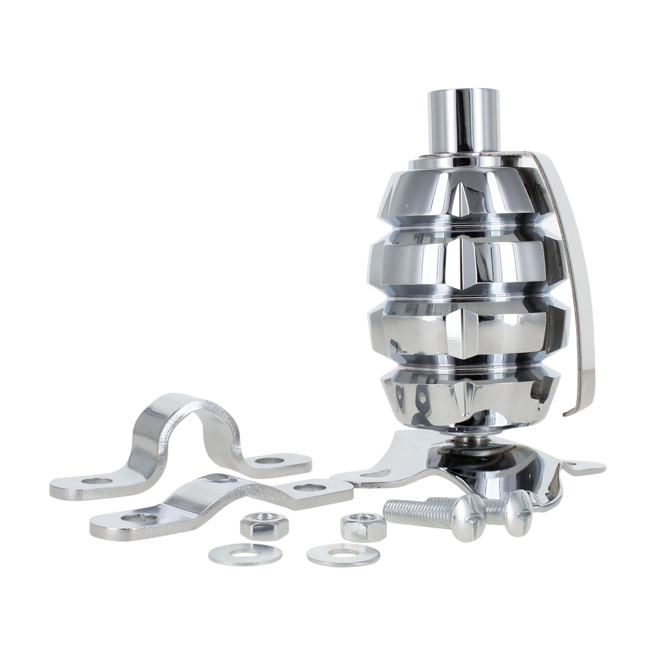 Perilla Para Volante Cromo Universal Camion Trailer Calidad