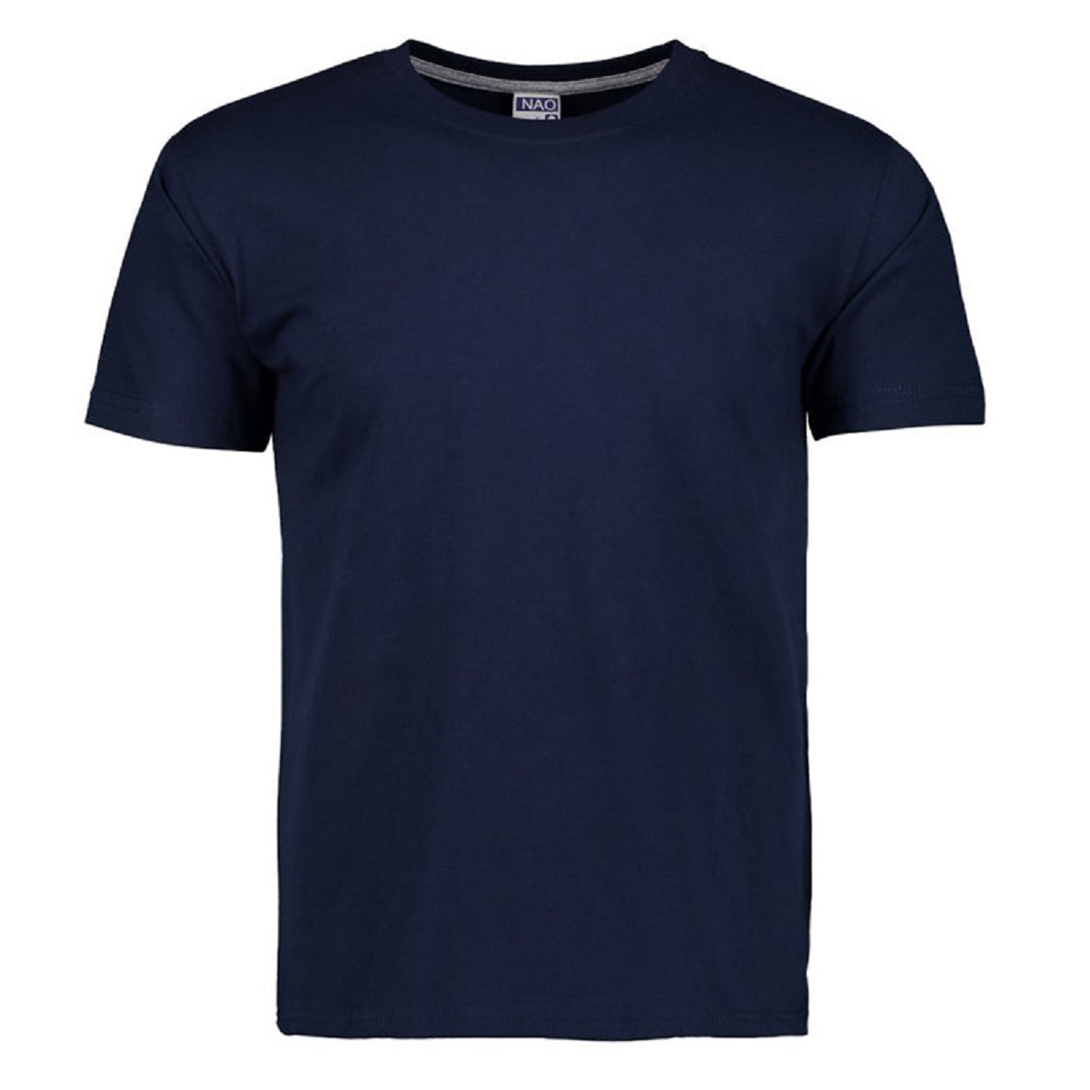 PLAYERA CUELLO REDONDO PARA CABALLERO MANGA CORTA / AZUL MARINO / MARCA NAO / TALLA G-L
