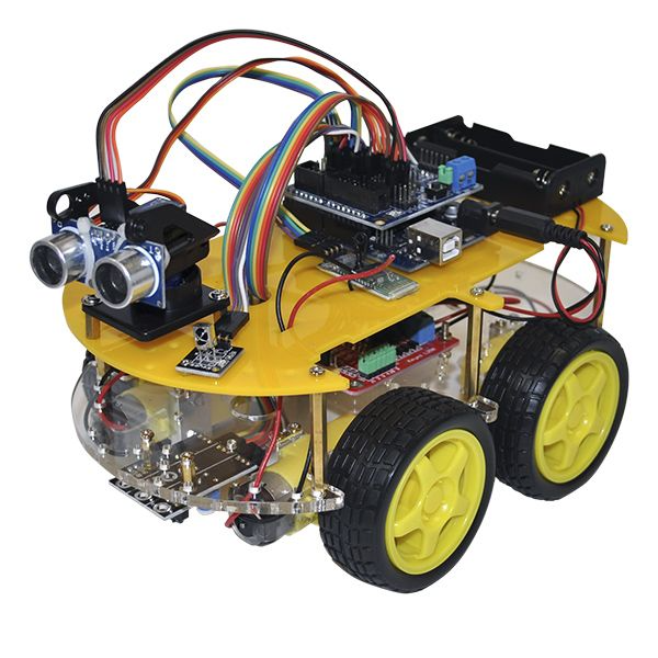 Auto Robot Armable con mas de 70 Piezas Puede Controlarse con Bluetooth o con Control Remoto Incluye Sensor Evasor de Obstaculos / Master / AR-CARKIT2