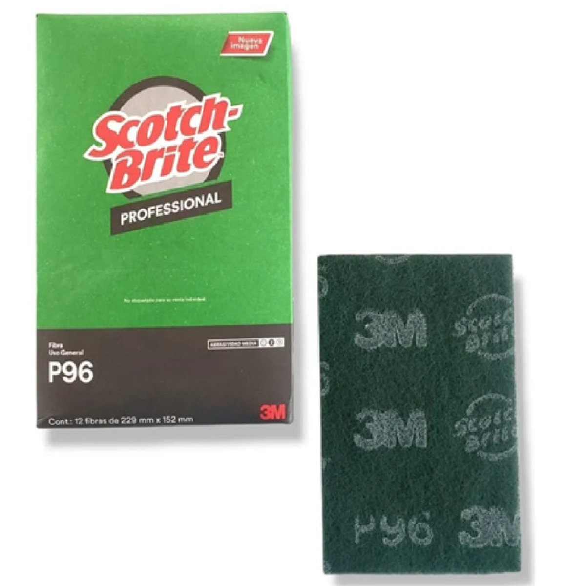 Fibra Verde Scotch-Brite Caja con 12 piezas