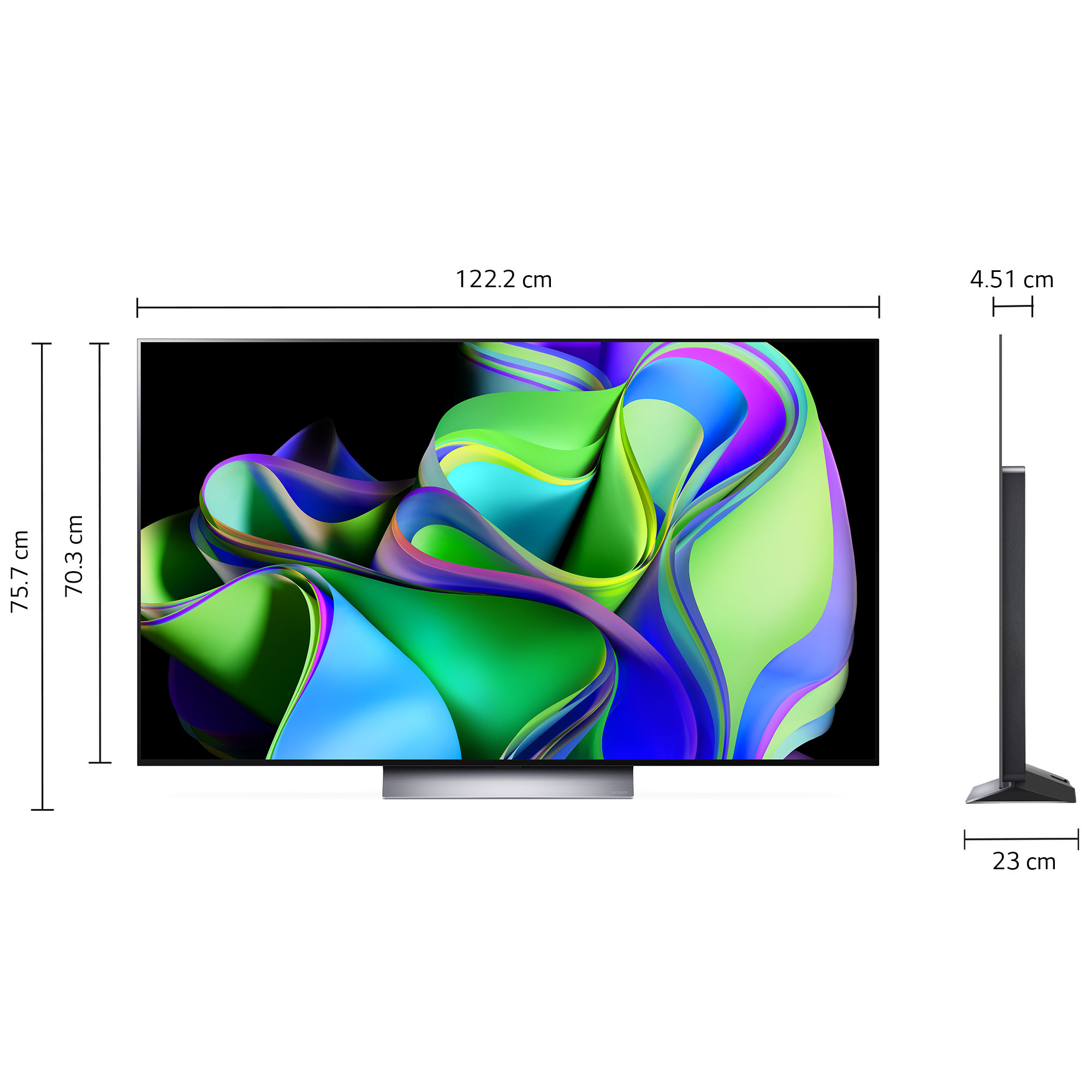 Pantalla LG 55" OLED EVO 4K SMART TV con ThinQ AI OLED55C3PSA