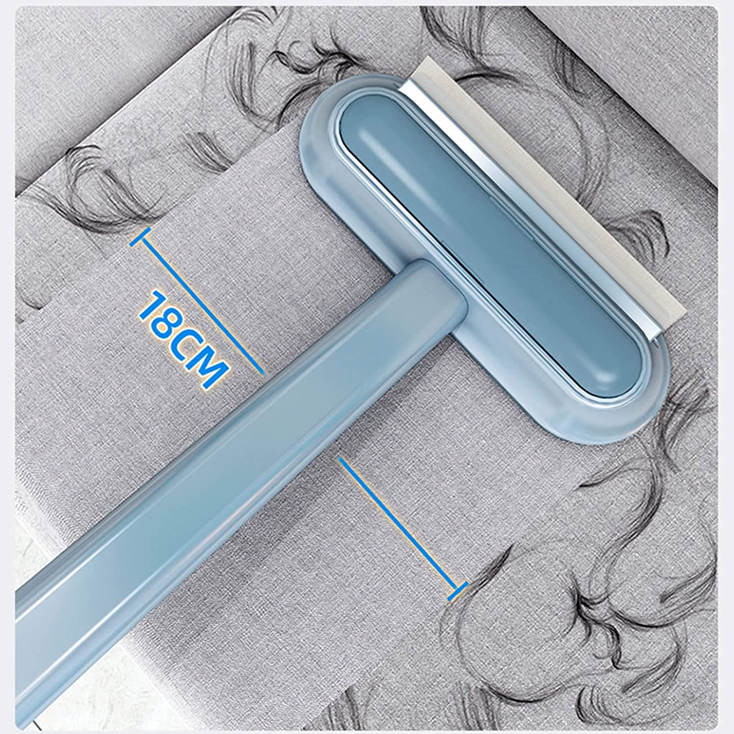 Cepillo de limpieza de pantalla de ventana 4 en 1 con asa, cepillo limpiador de ventanas portátil y escobilla para limpieza de ventanas en húmedo y seco, cepillo mágico de doble uso para limpieza de ventanas de sofá de pantalla y pared