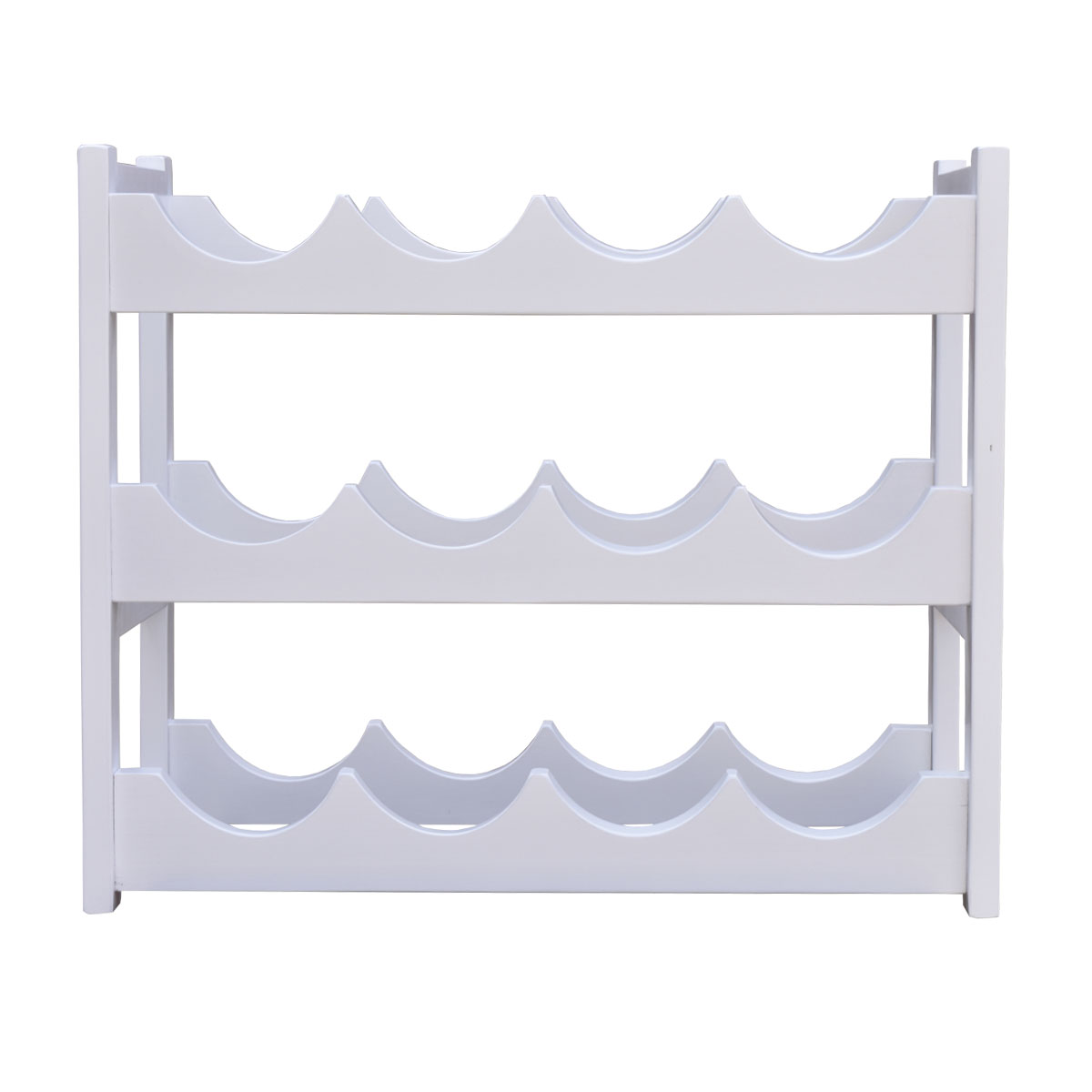 Cava de Madera Para 12 botellas color Blanco