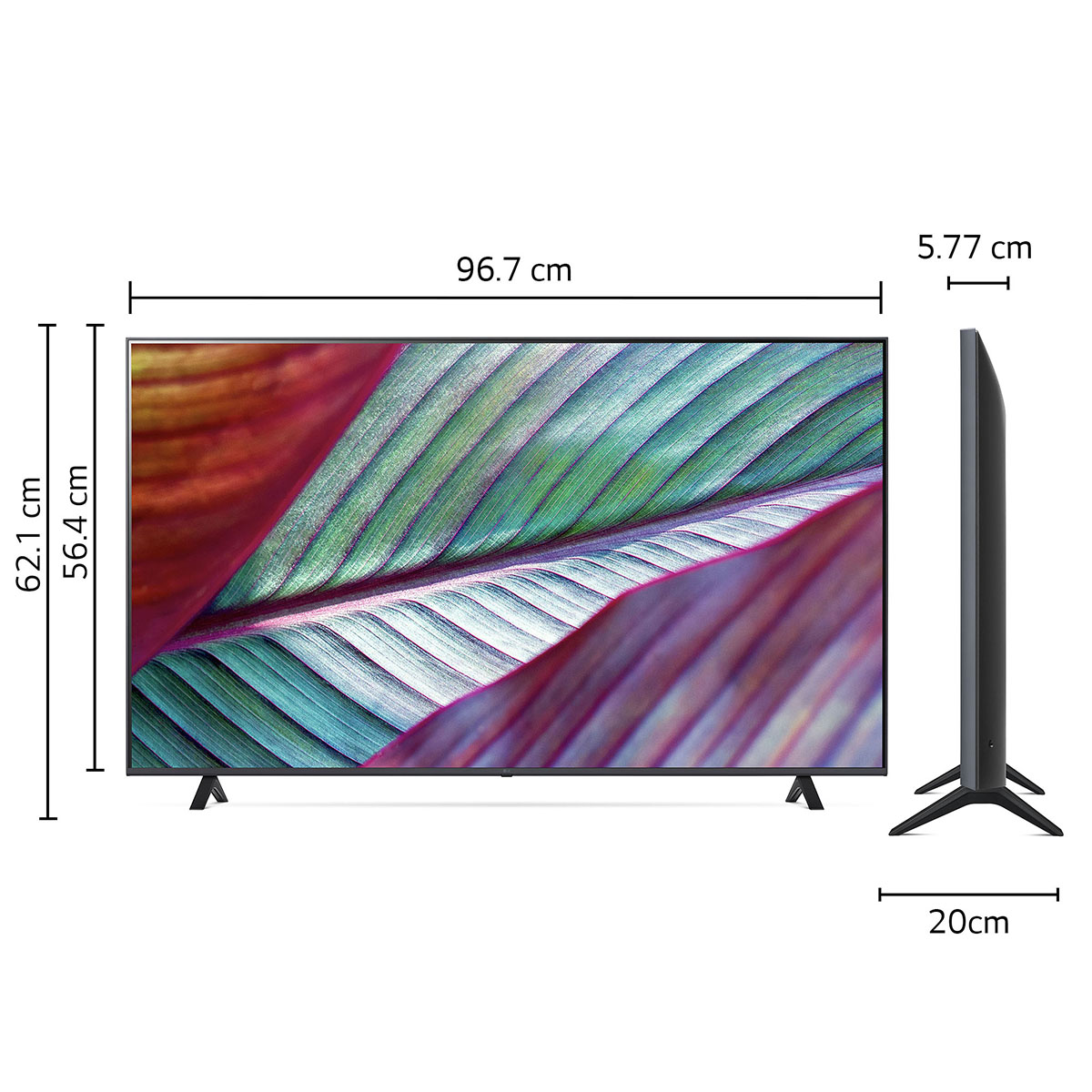 Pantalla LG 43" UHD AI ThinQ 4K SMART TV 43UR7800PSB