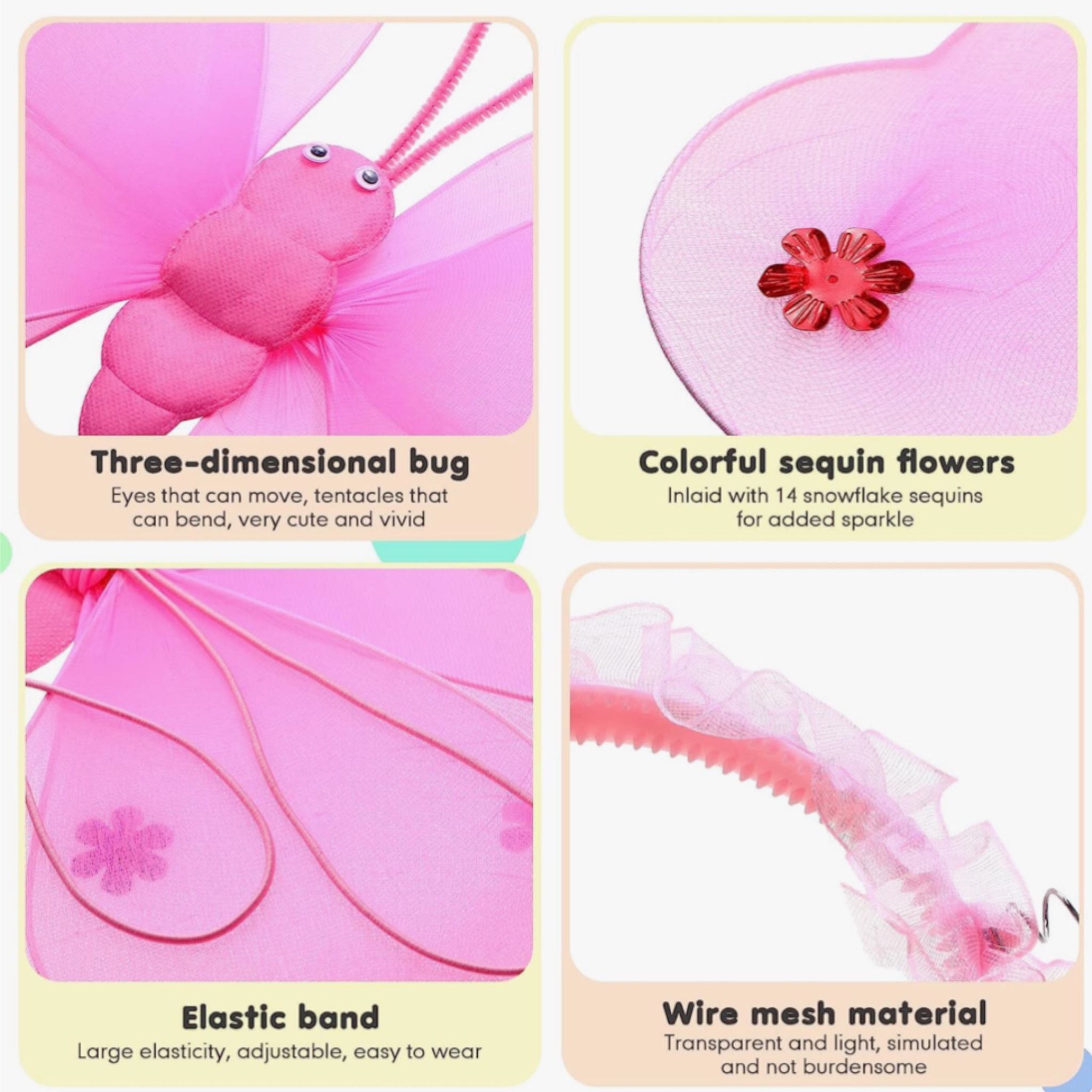 Disfraz Alas De Mariposa Niña Varios Colores Primavera