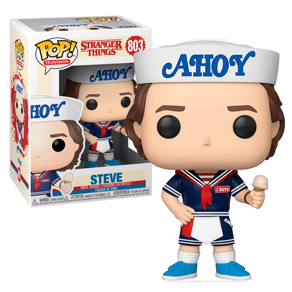 Funko Pop Steve Ahoy #803 Stranger Things Serie Figura Original