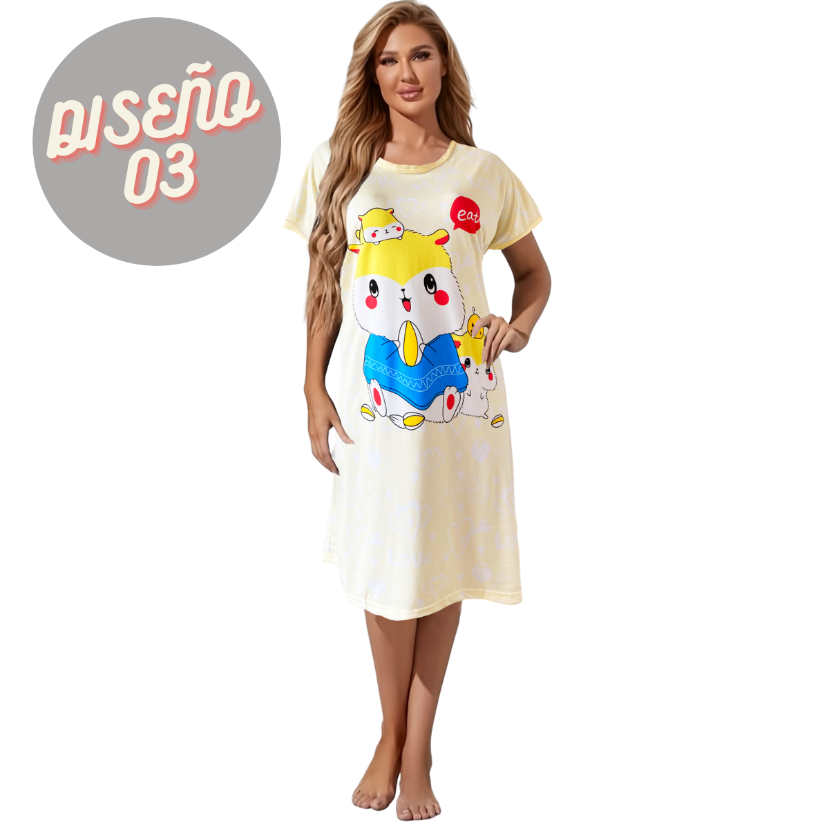 Pijama de Bata Para Dormir Dama Camisón Mujer